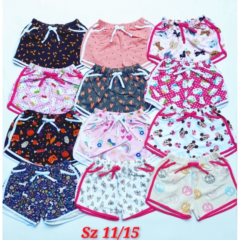 Quần Đùi Cho Bé gái quần sọt thun bé gái cotton Xuất Co Giãn mềm mát Size Đại 20-33kg