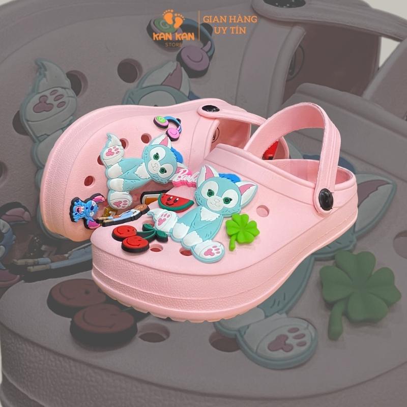 Sục Cho Bé Trai KanKanStore Dép Sục Có Quai Hậu  Cross Trẻ Em Siêu Nhân Người Nhện Caption Pikachu KA074