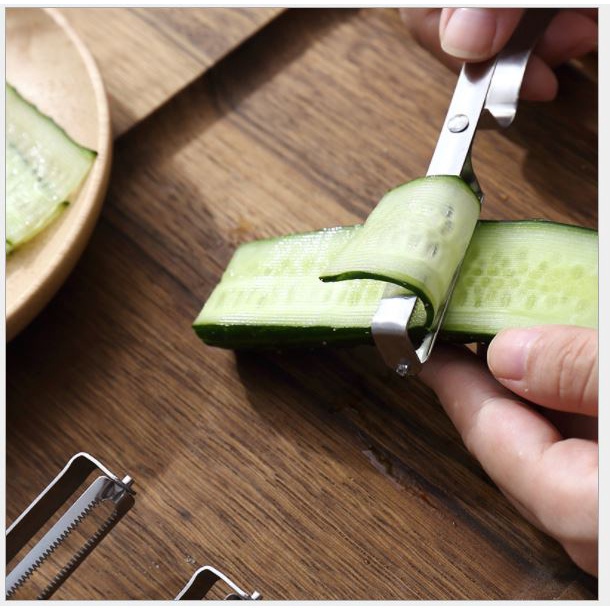 Dụng Cụ Dao Bào Gọt Vỏ Trái Cây 16x2.5cm Inox, dao 2 lưỡi p191-24