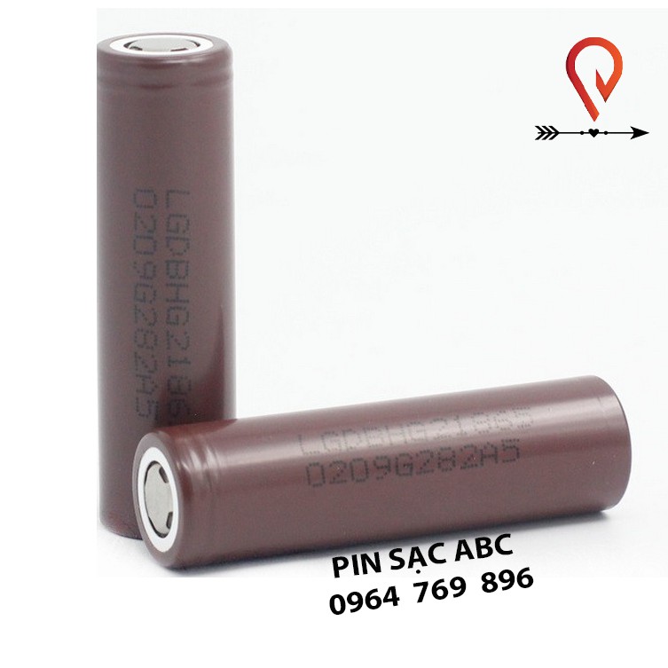 Cell Pin lithium LG HG2 18650 3000 mAh dòng xả 20A sạc được trên 500 lần màu nâu