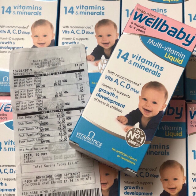 Vitamin tổng hợp Wellbaby cho bé từ 6 tháng tuổi