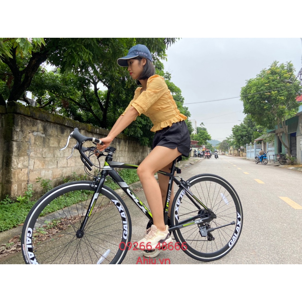 Xe đạp đua xe GALAXY KHUNG NHÔM -CÓ VIDEO  - GALAXY lP 400 size 700cc A HÌU