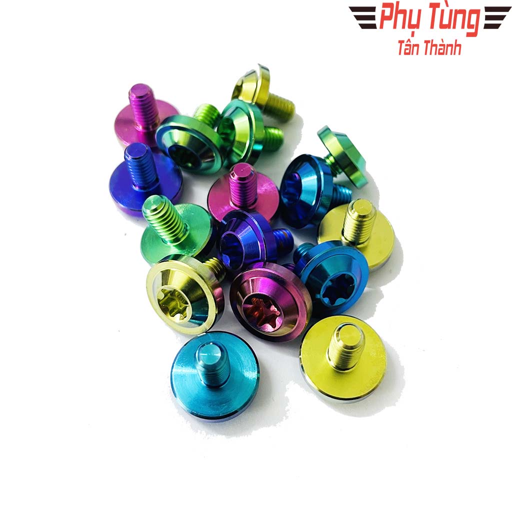 ỐC TITAN GR5 6li10 DÙ TO DÀY Bắt Cate/Hộp Xích/Nón Bảo Hiểm...