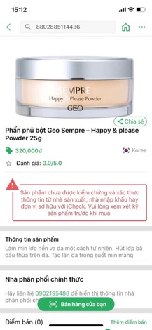 PHẤN PHỦ BỘT GEO SEMPRE HAPPY & PLEASE POWDER