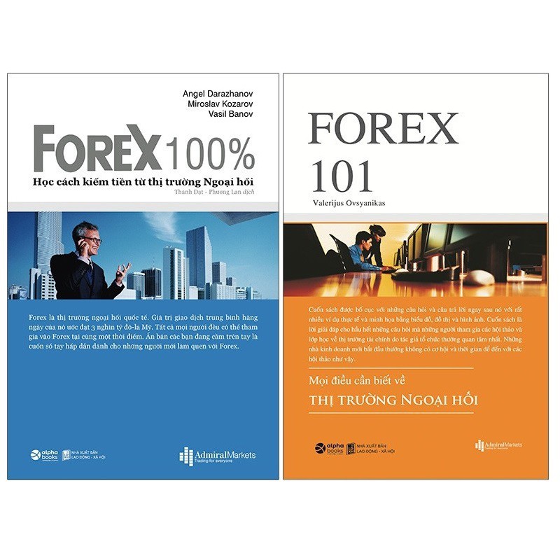 Sách - Combo Forex - Thị trường ngoại hối: Forex 101 + Forex 100%