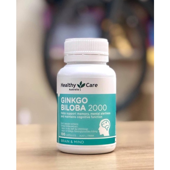 Bổ não Úc Ginkgo Biloba Healthy Care 2000mg | Viên uống bổ não