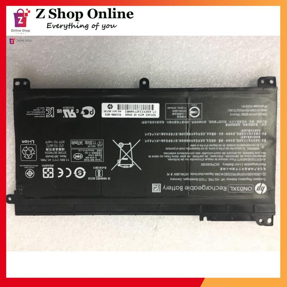 💖 Pin Laptop HP mã Pin ON03XL  Zin