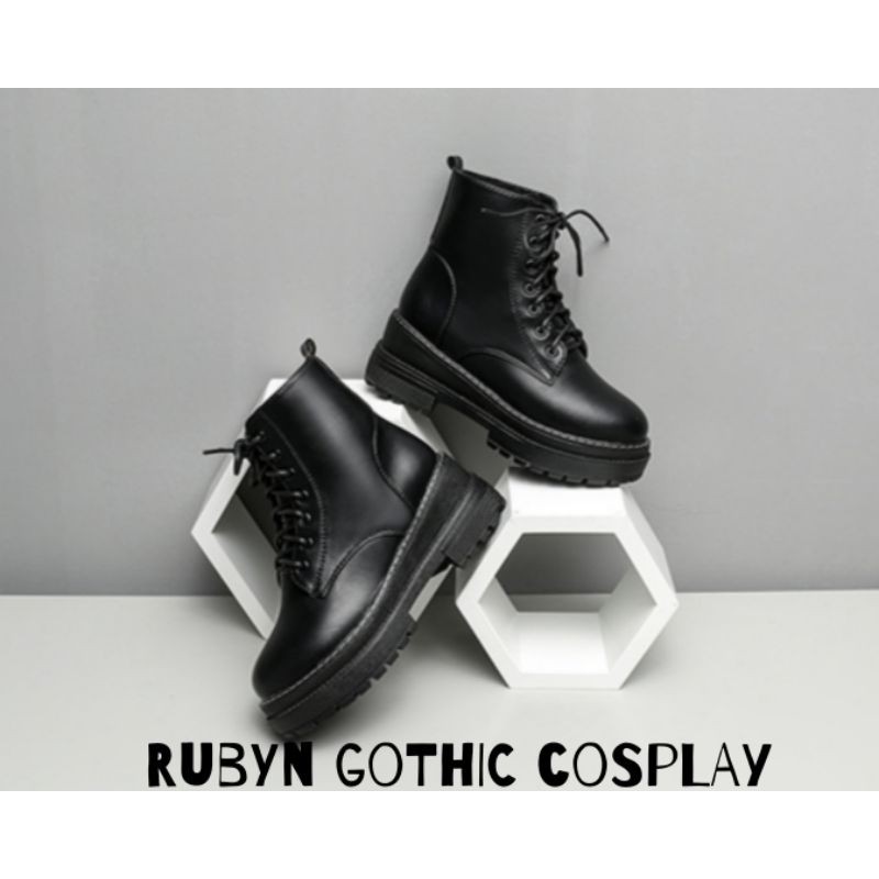 [NEW] 🔥 Giày Boot Chiến Binh Đế 2 Tầng Cổ Cao Siêu Ngầu 🔥 Đế Cao 5cm (Tài khoản Shopee duy nhất: gothic.cosplay )