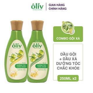 Combo Dầu gội và Dầu xả Ôliv dưỡng tóc chắc khỏe 250ml/chai