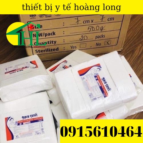 Bông Bạch Tuyết Y Tế Cắt Miếng 1kg (7X7cm,10x10cm) - Vệ Sinh Cho Bé