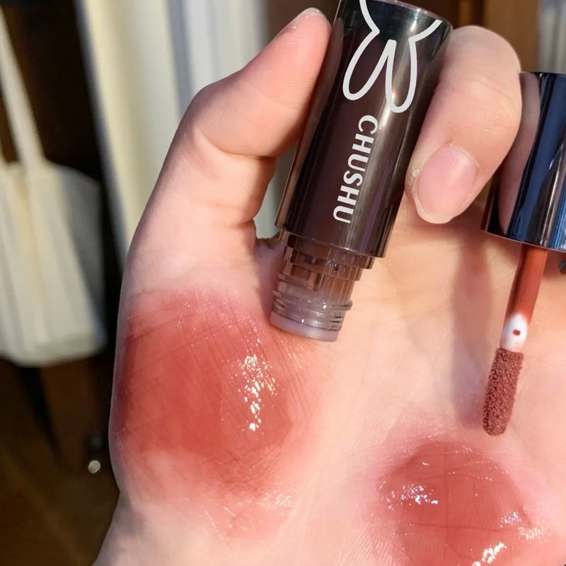 Son Môi Dưỡng Ẩm Chống Thấm Nước 9 Màu Đen Thiết Kế Thỏ Chushu YD