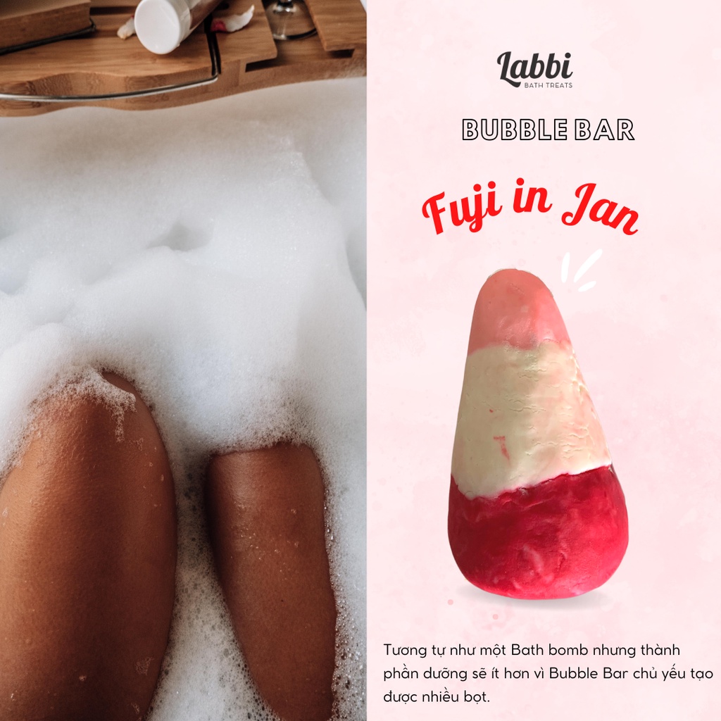 Bánh siêu tạo bọt bồn tắm FUJI IN JAN [Labbi] Bubble Bar