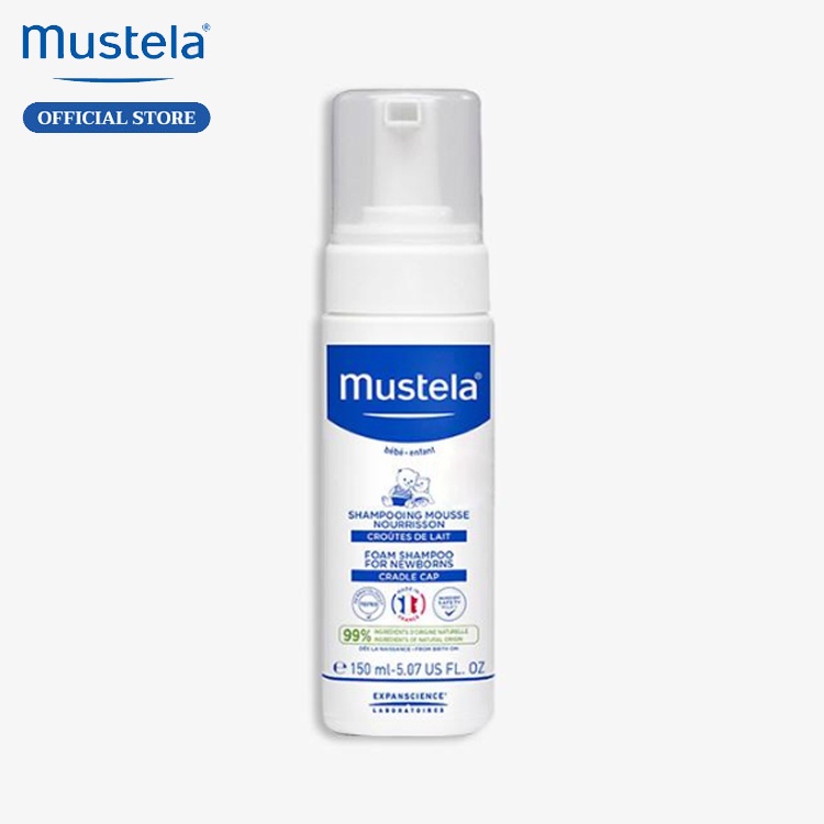 Dầu Gội Ngăn Ngừa Cứt Trâu Cho Trẻ Sơ Sinh &amp; Em Bé Mustela 150ml