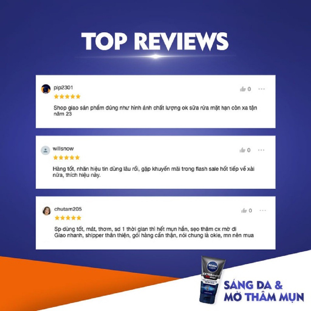 Sữa Rửa Mặt NIVEA MEN Detox Mud Bùn Khoáng Giúp Sáng Da Và Mờ Thâm Mụn 100g - 81775