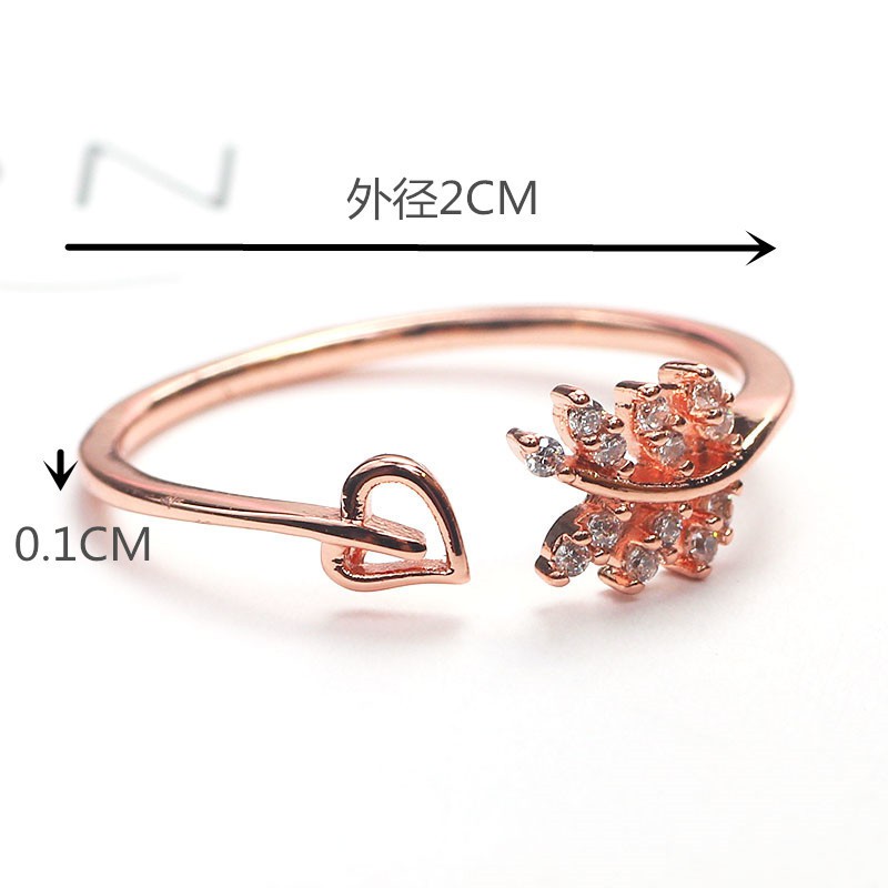 Nhẫn Hình CHIẾC LÁ Xinh Yêu 2 Màu MS: N1 - Hưng Long PC