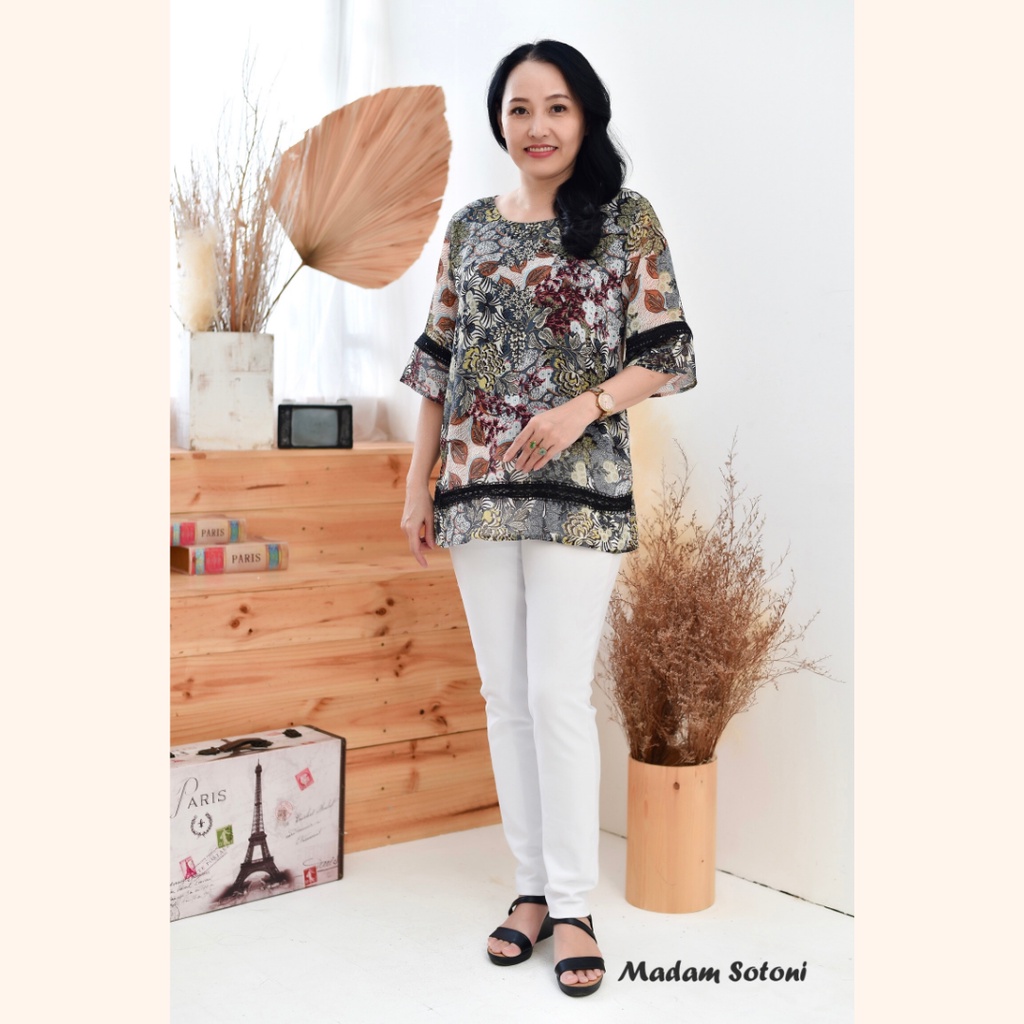 Madam Sotoni - Thời trang trung niên - Áo kiểu nữ trung niên - VHDS1108
