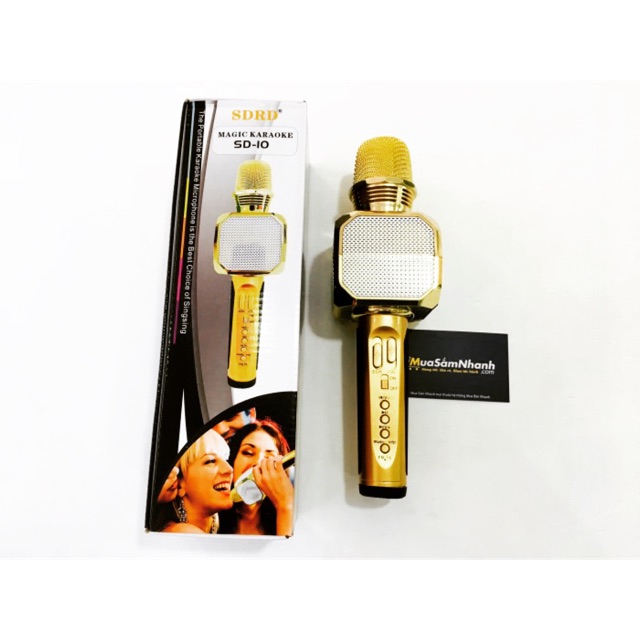 MIC KARAOKE S10 HÀNG LOẠI 1 ÂM THANH CHUẨN LOA TO