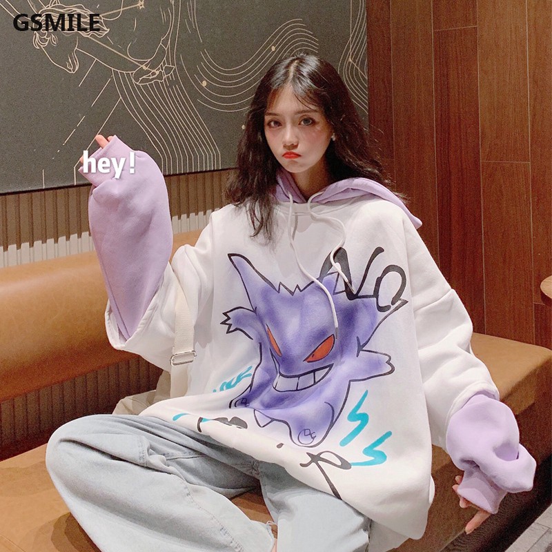 Sale 70% Áo hoodie nữ in hoạt hình phong cách Hàn Quốc, White, Giá gốc 260,000 đ - 134B92 | BigBuy360 - bigbuy360.vn