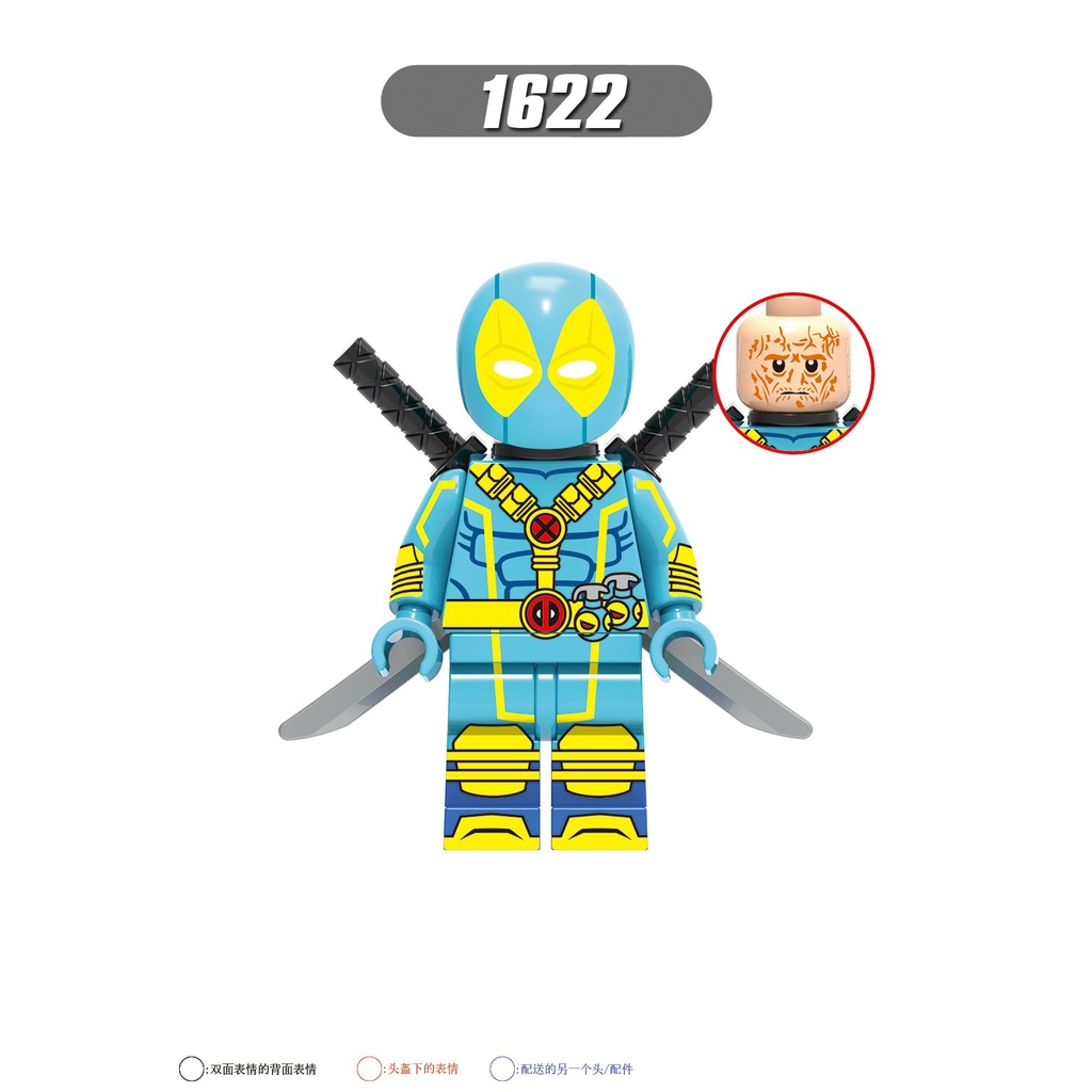 Minifigures Các Mẫu Nhân Vật Siêu Anh Hùng Deadpool Nhiều Phiên Bản X0302 - Đồ Chơi Lắp Ráp Mini