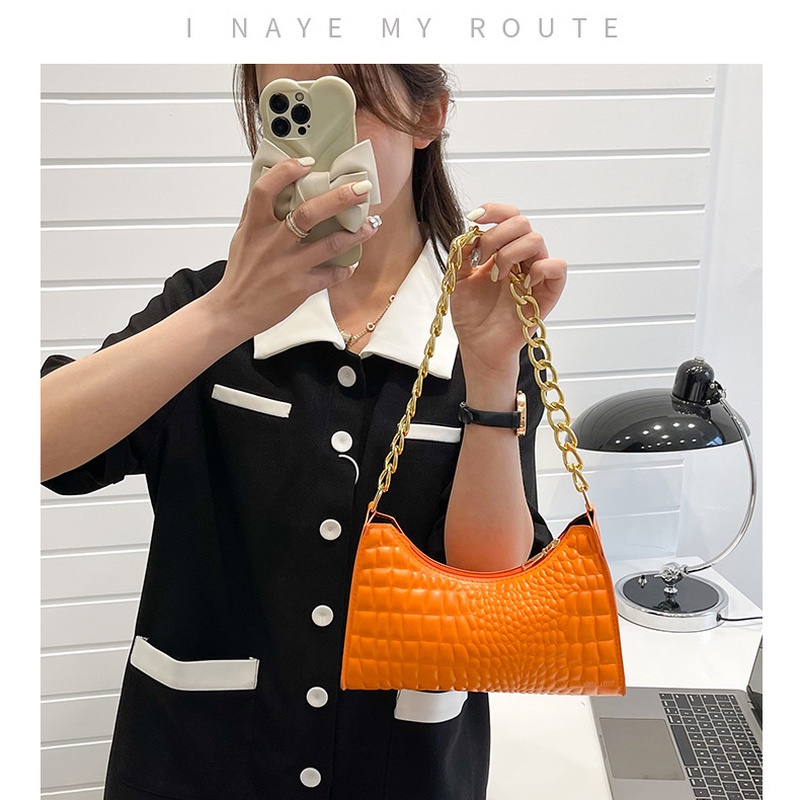 One Túi Xách Đeo Vai Hình Vuông Nhỏ Màu Trơn Phong Cách Phương Tây Cho Nữ NB00131