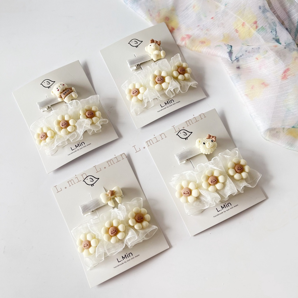 Set kẹp daisy + bear