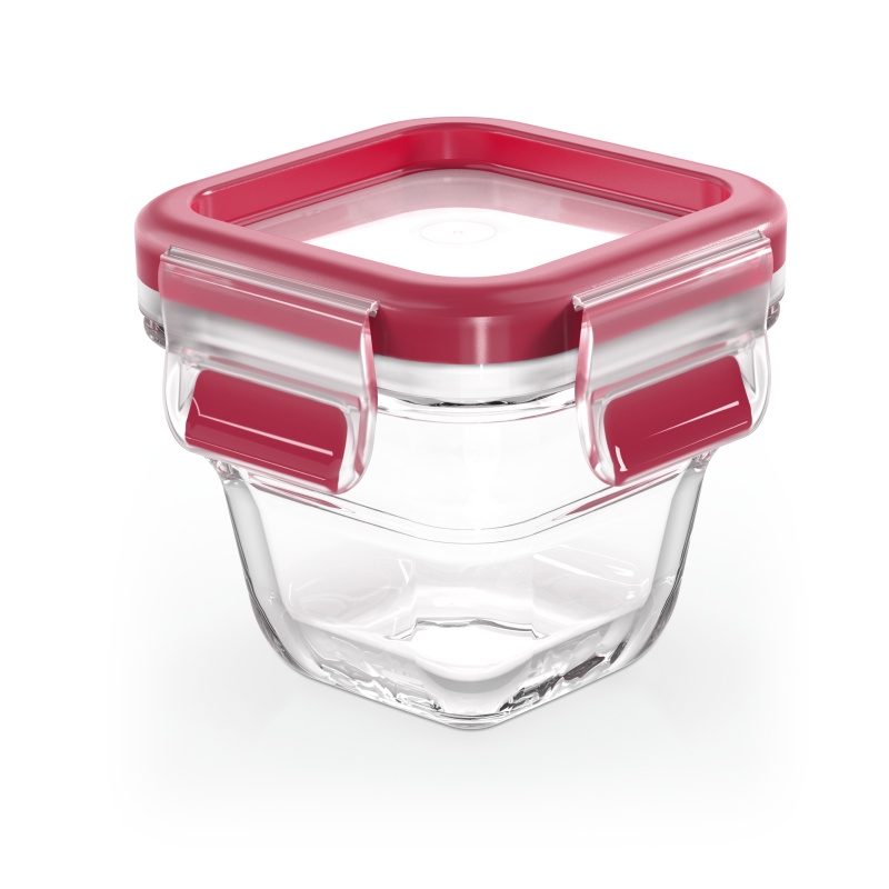 [LIFEMC11BPC -8% đơn 350K] Hộp thủy tinh vuông Tefal Masterseal N1041312 - 180ml - đỏ