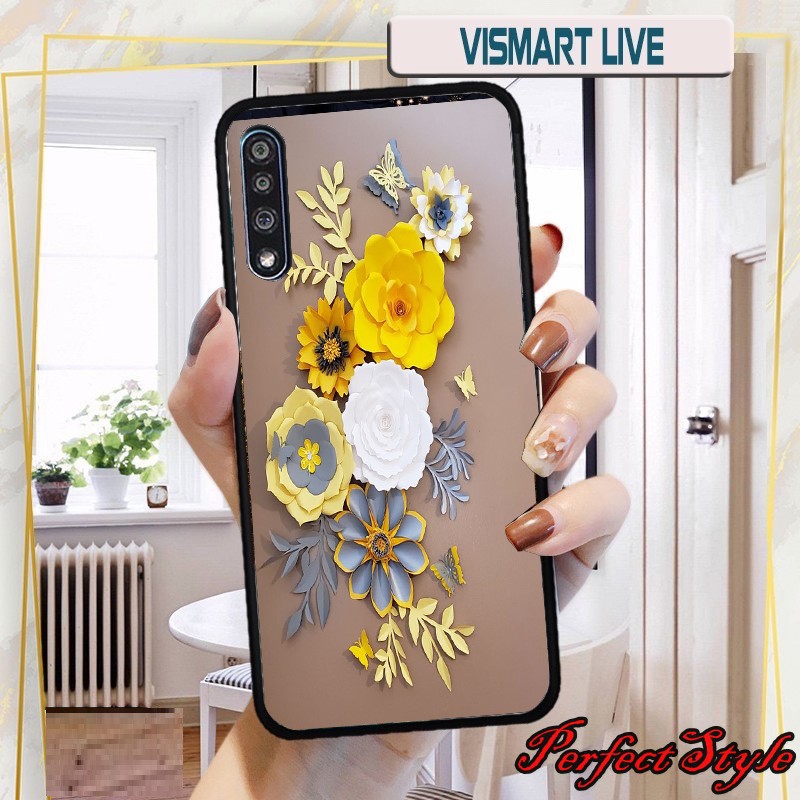 Ốp lưng phủ bóng Vsmart Live 4 / Live / Joy 3 / Active 3 / Joy 1+ / Bee 3 / Star / Joy 2+  hoạ tiết Hoa