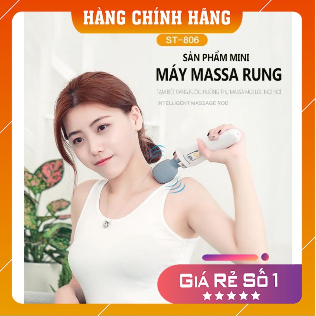 Máy massage toàn thân mini đa năng tay cẩm, rung động massage cơ bắp toàn thân