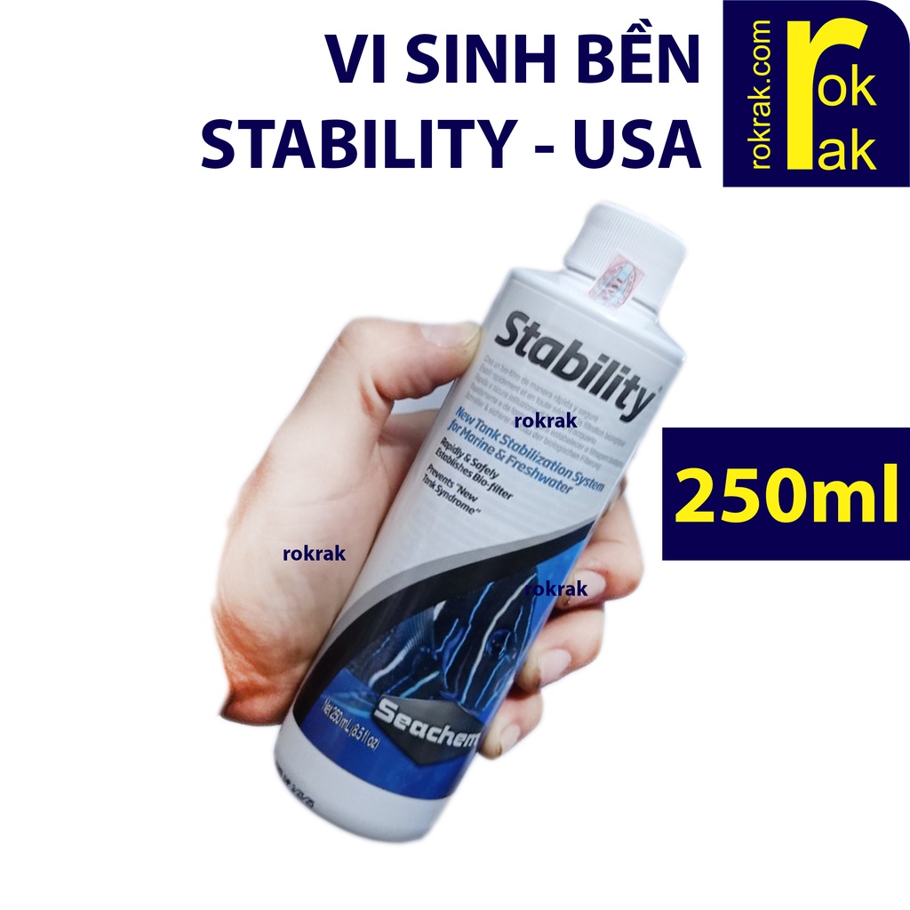 Stability Seachem 250ml 325ml  Vi sinh sức chịu đựng cao lọc hồ cá thủy sinh