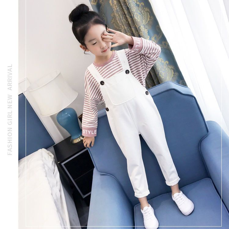 Quần Yếm Dáng Rộng Phong Cách Mới 2022 Cho Bé Gái