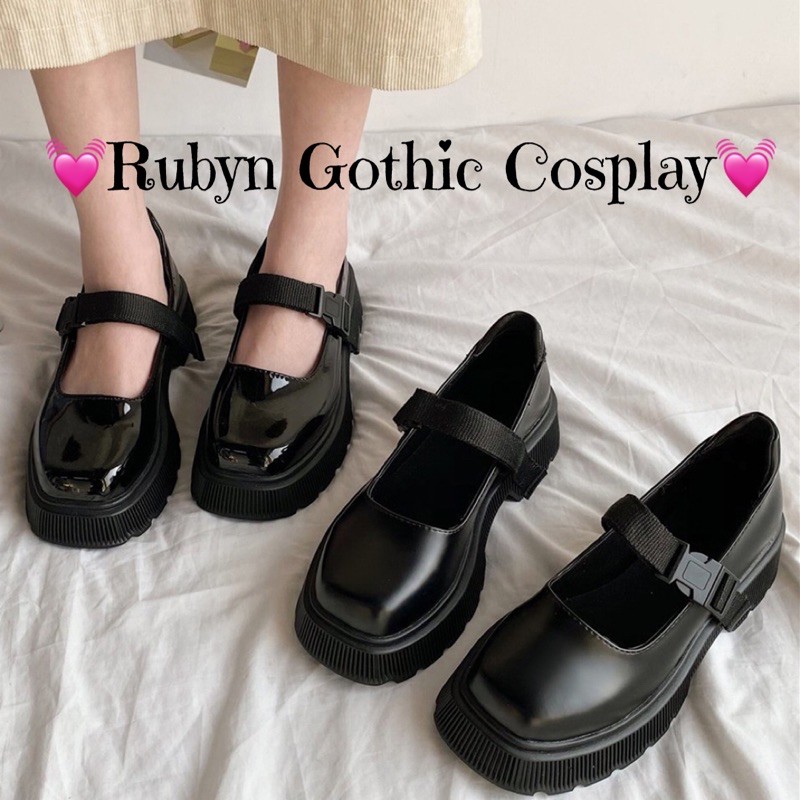 [NEW]  Giày Lolita Oxford quai bấm mũi vuông mẫu mới 2021 BÓNG và NHÁM ( Size 35 - 39 )