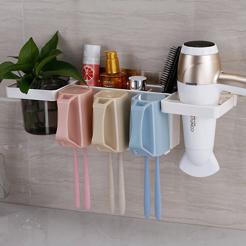 kệ lò vi sóngđời Giá đựng bàn chải đánh răng không thủng giá treo tường