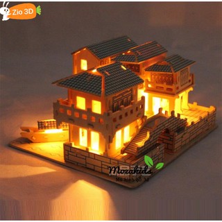 Mô hình lắp ráp gỗ 3D Nhà Cổ