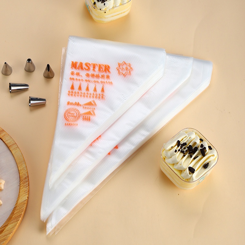 Set 100 Túi Đựng Kem Trang Trí Bánh Cỡ Nhỏ Dùng Một Lần