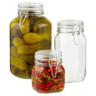 Fido hũ thủy tinh nắp cài 1000ml (Bormioli Rocco)