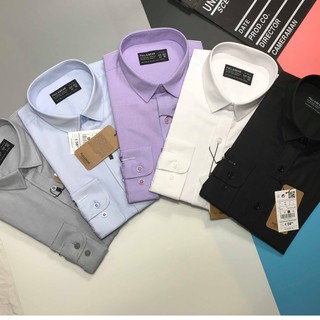 Áo Sơ Mi Nam Trắng tay dài Cotton Cool Basic V2 cao cấp
