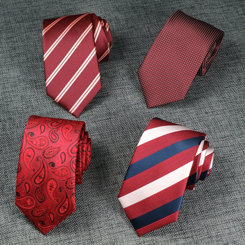 Cà Vạt 7CM Họa Tiết Sọc Thời Trang Dành Cho Nam
