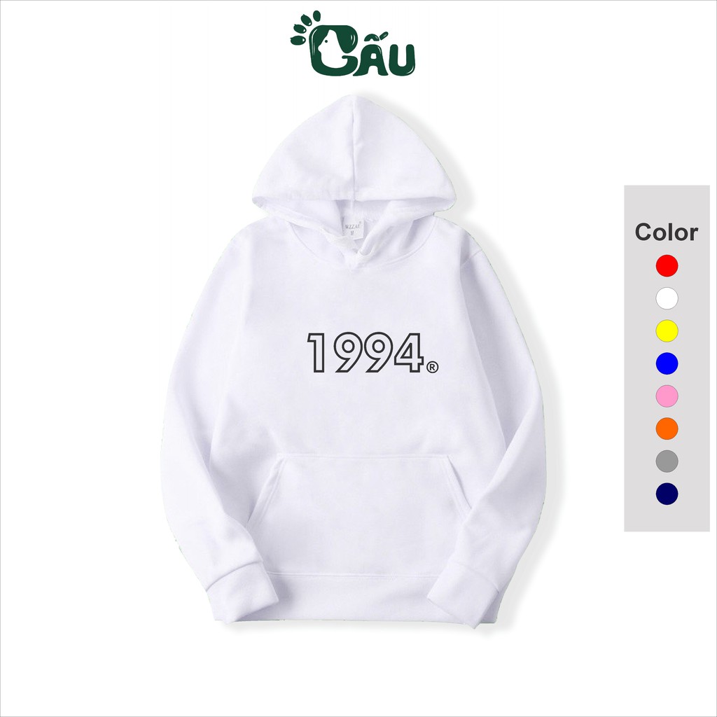 Áo khoác hoodie Gấu 194 Cao Cấp Trơn vải nỉ co dãn, dày dặn mềm mịn form rộng - 1994 | BigBuy360 - bigbuy360.vn