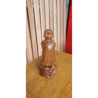 Tượng tùy duyên gỗ bach xanh cao 15