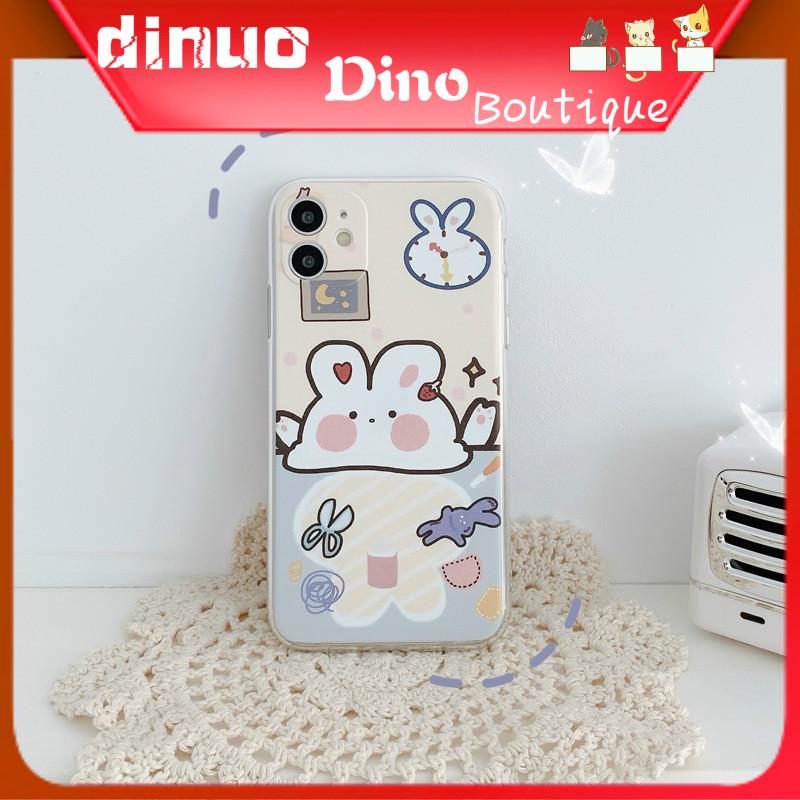 Ốp Điện Thoại Họa Tiết Thỏ Con Hoạt Hình Đáng Yêu Cho iPhone X Xr 11 7 8plus 6 | BigBuy360 - bigbuy360.vn