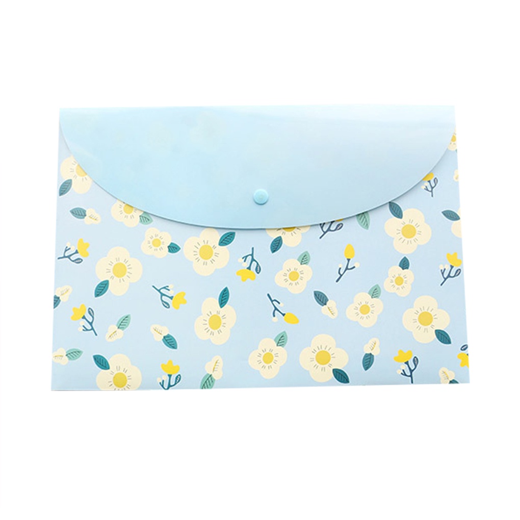 Floral Rabbit Patterns A4 PVC Waterproof File Envelope Storage Bags Organizer School Supplies
