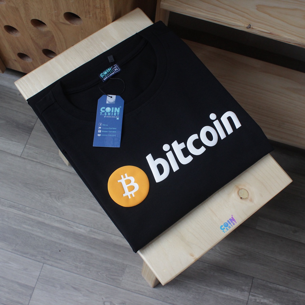 Áo thun Bitcoin cao cấp. Binance, Crypto, CoinTshirt