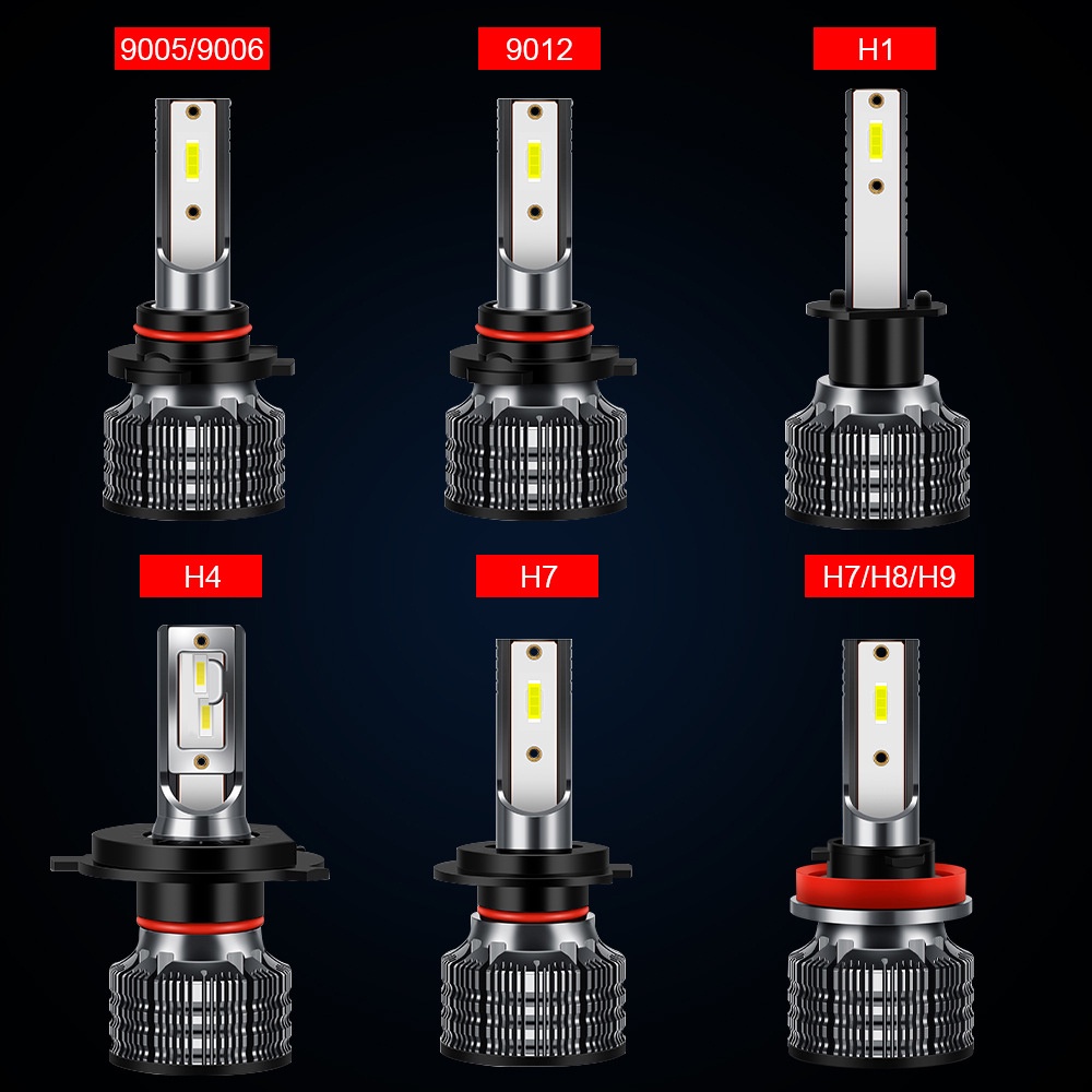 Cặp đèn pha LED PECHAM 50000LM H4 H1 H3 H7 H8 H9 H11 H16 9005 9012 HB3 9006 HB4 880 881 55W 6000K cho xe hơi