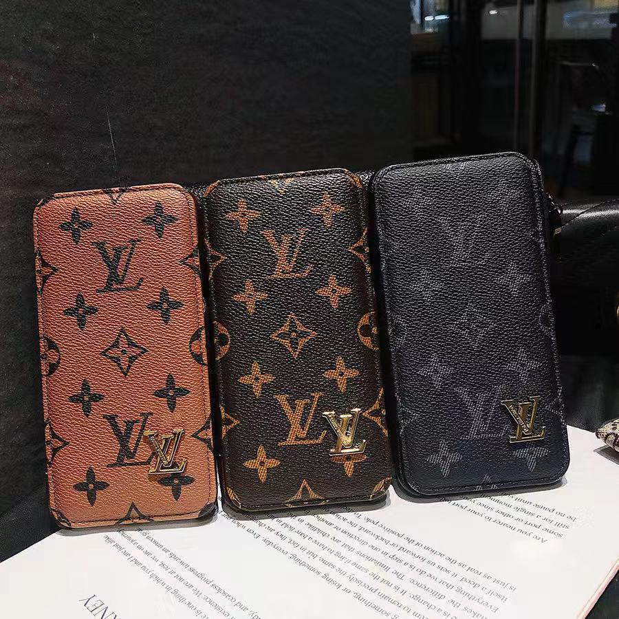 Bao da điện thoại cứng nắp gập màu nâu cho iPhone12 11 Pro Max iPhone6 6s 7 8 Plus X Xr XS Max SE 2020