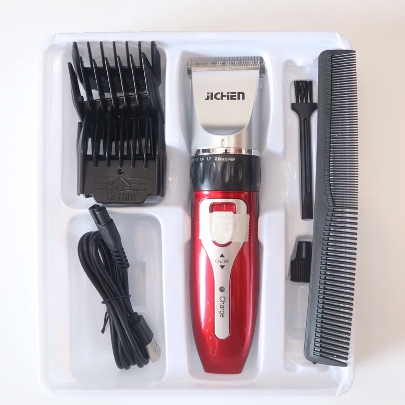 Tông Đơ Cắt Tóc - Đầu Sạc USB - Tặng Kèm 9 Phụ Kiện