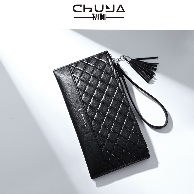 Ví Dài Cầm Tay Đính Kim Cương Giả Thời Trang Cho Nữ