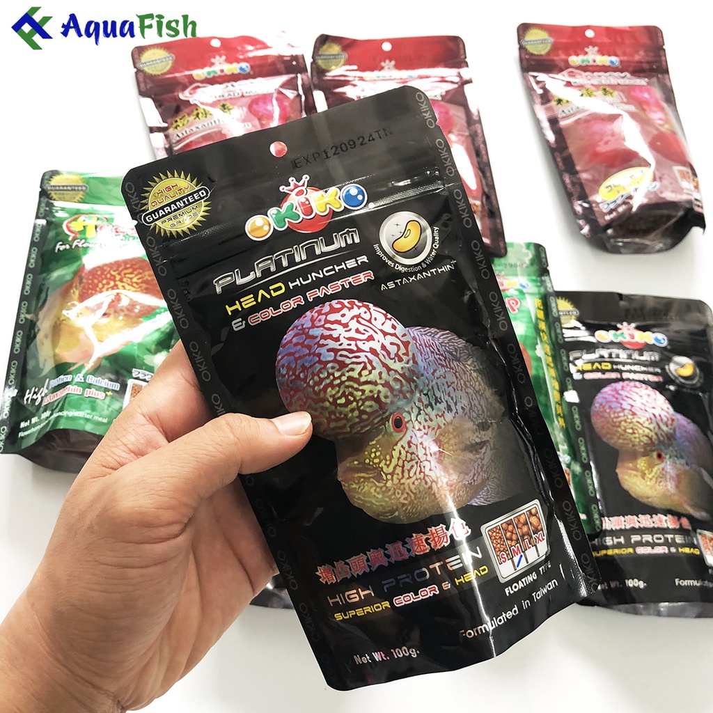 Thức ăn cho cá La Hán Okiko túi 100g