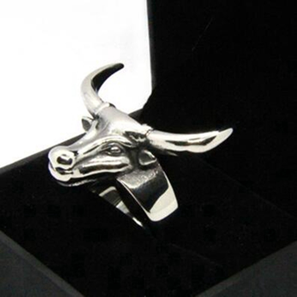 Fashion Trends New Design Cool Bull Head Animal, Cow Head Ring Jewelry Accessories