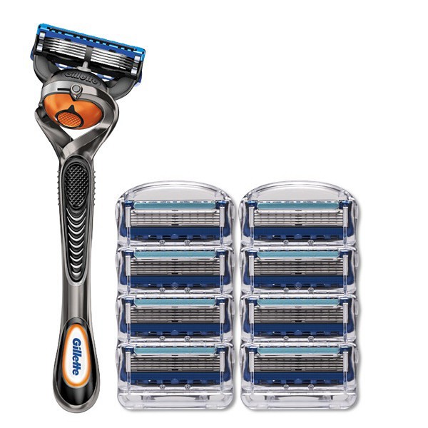 Bộ dao cạo râu và 9 lưỡi dao cạo Râu Gillette Fusion Proglide 5+1