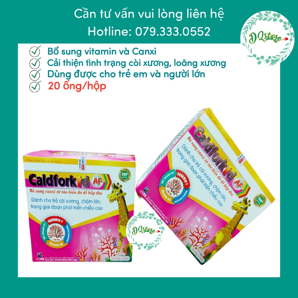 Caldforkid - bổ sung Canxi hữu cơ cho trẻ - hộp 20